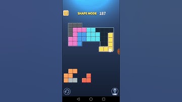 Block Puzzle King Shape Mode Level 187 Walkthrough Solution