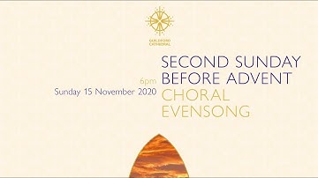 Choral Evensong | Second Sunday before Advent
