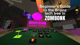 Beginner’s guide to the Brainz tech tree in Zombonk vr!