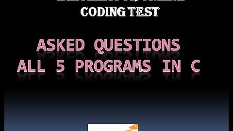 whitehat Jr|All 5 asked questions in C|online coding test
