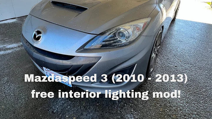 2010 - 2013 Mazdaspeed 3 Interior Lighting Tweak! Free!
