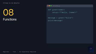 Python in 50 Minutes — Functions (Lesson 8)