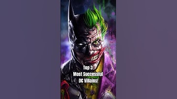 😳Top 3 Most Successful Villains in DC Comics! #UUin #shorts