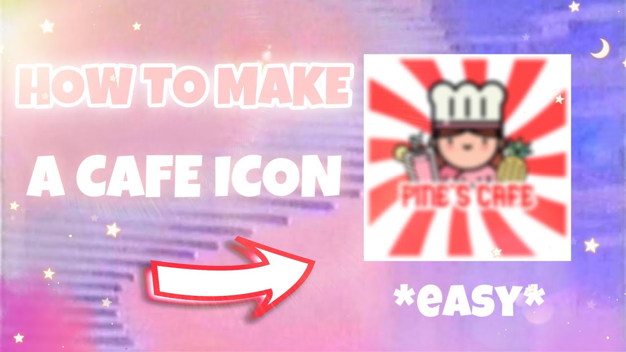 How To Make A Cafe Icon Roblox Easy Youtube - roblox cafe logo maker