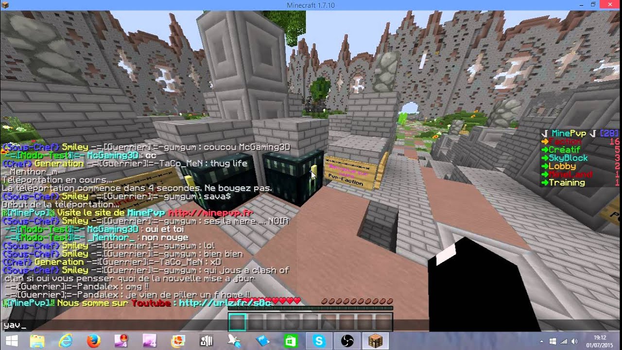 Minecraft pillage de base