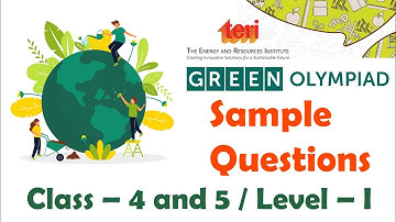 Green Olympiad Sample Paper Class 4 and 5 Teri 2025-26 LEVEL I