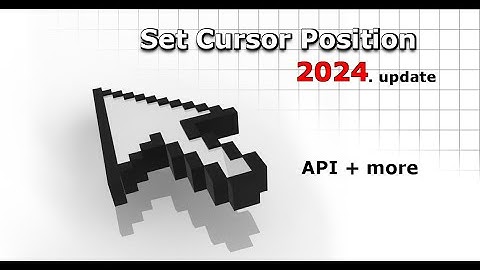 Set Cursor Positon - Unity 2024 Tutorial