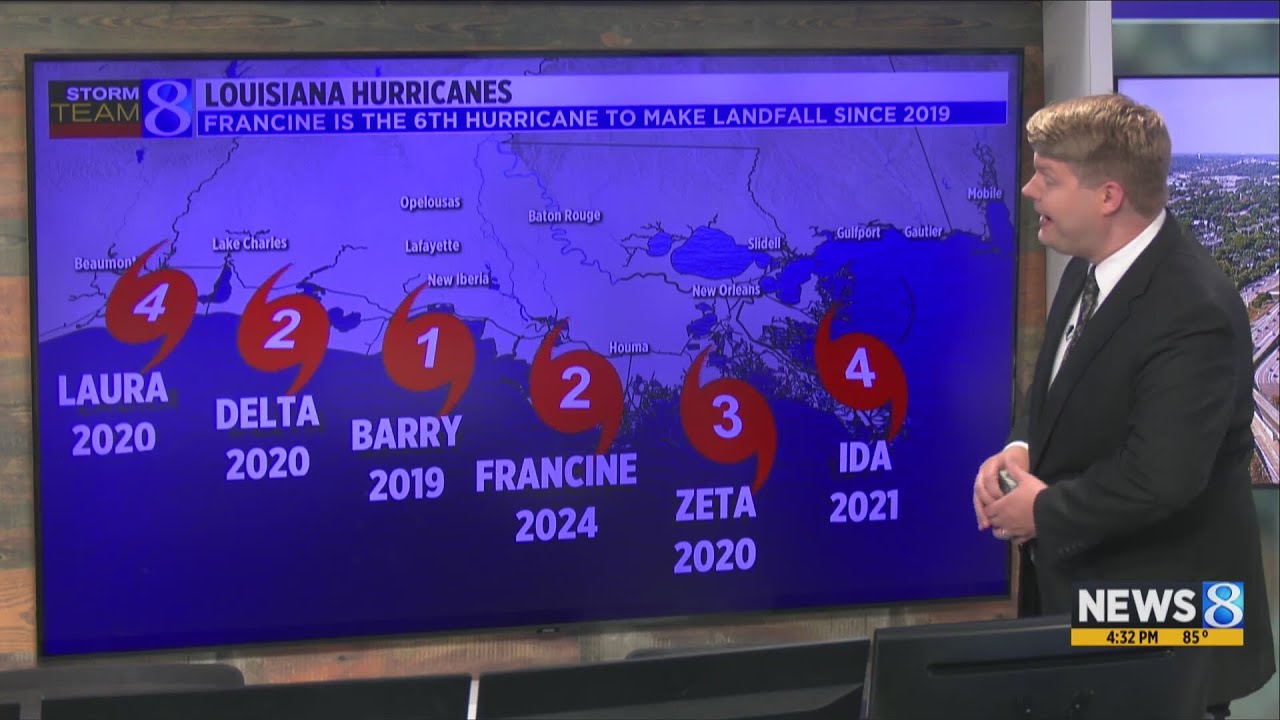 Hurricane Francine moves north after drenching the Gulf Coast - YouTube