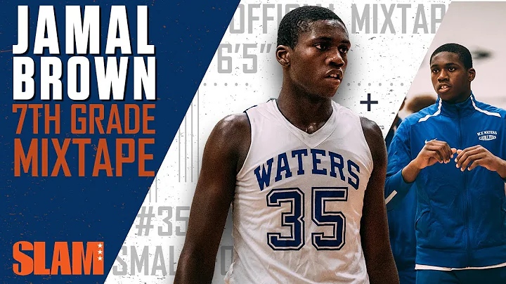 7th Grader Dunks Everything!  6'5 Jamal Brown is t...