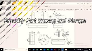Mechanical Assembly Drawing of Parts in Inventor. Part 1 of 3.