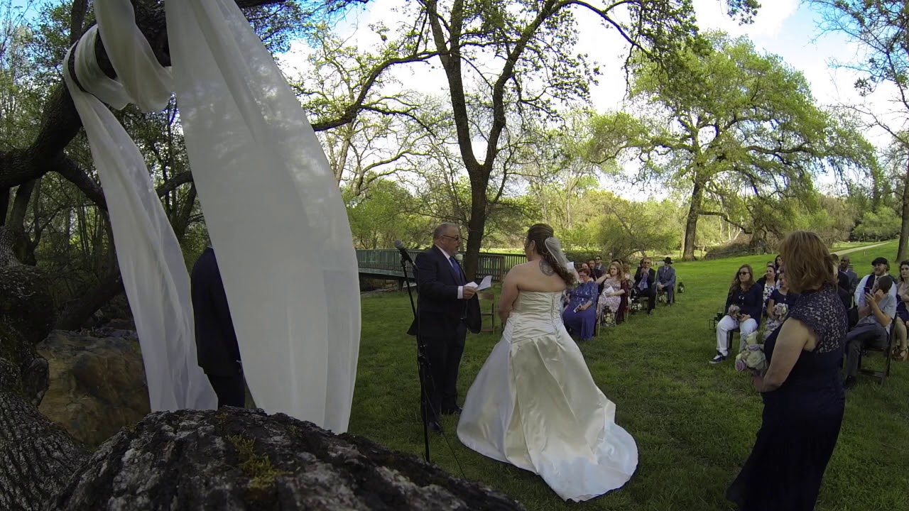 Debi And Andy S Wedding Ceremony Gold Hill Gardens Youtube