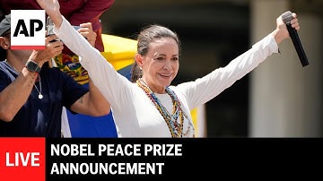 LIVE: Nobel Peace Prize 2025 announcement
