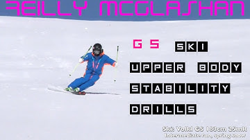 GS ski "short turn" upper body stability drills lesson