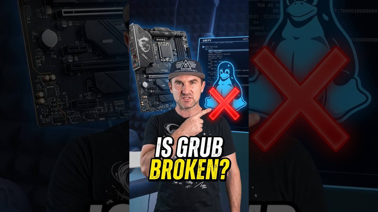 Is GRUB broken on MSI? Let's check #linux #msi #techshorts
