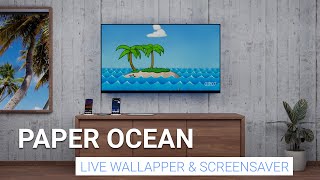 Paper Ocean live wallpaper & Android TV screensaver. BRILLIANT 🌴☀️🌴 screenshot 2