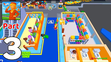 Airport Idle - Gameplay Walkthrough Part 3 - (iOS, Android)