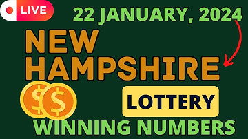 New Hampshire Day Lottery Results For - 22 Jan, 2024 - Pick 3 - Pick 4 - Powerball  - Mega Millions