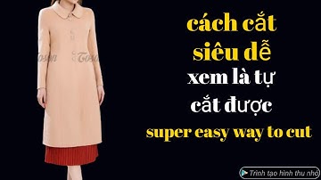 345:✅cách cắt áo khoác dạ dáng suông dài Hàn Quốc công thức siêu dễ xem là tự cắt được . Super easy