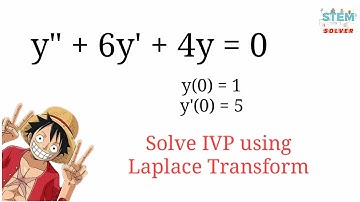 Using Laplace Transform to solve IVP y"+6y