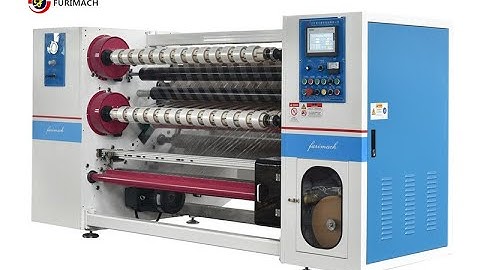 BSP-S BOPP Tape Jumbo Roll Cutting Machine with Auto Tabbing Device