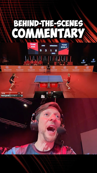 Commentating table tennis is an ACTUAL job