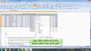 Hướng dẫn trích nội dung (Filter) trong Excel 2007 và 2003 (Update 04/04/2017)