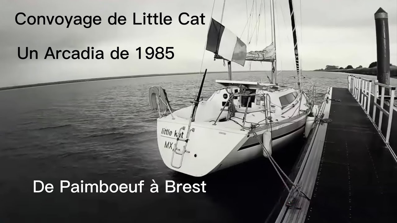 ⁣Convoyage de Little Cat, un Arcadia de 1986 de Paimboeuf à Brest. 160 Milles parcours sur un bord.