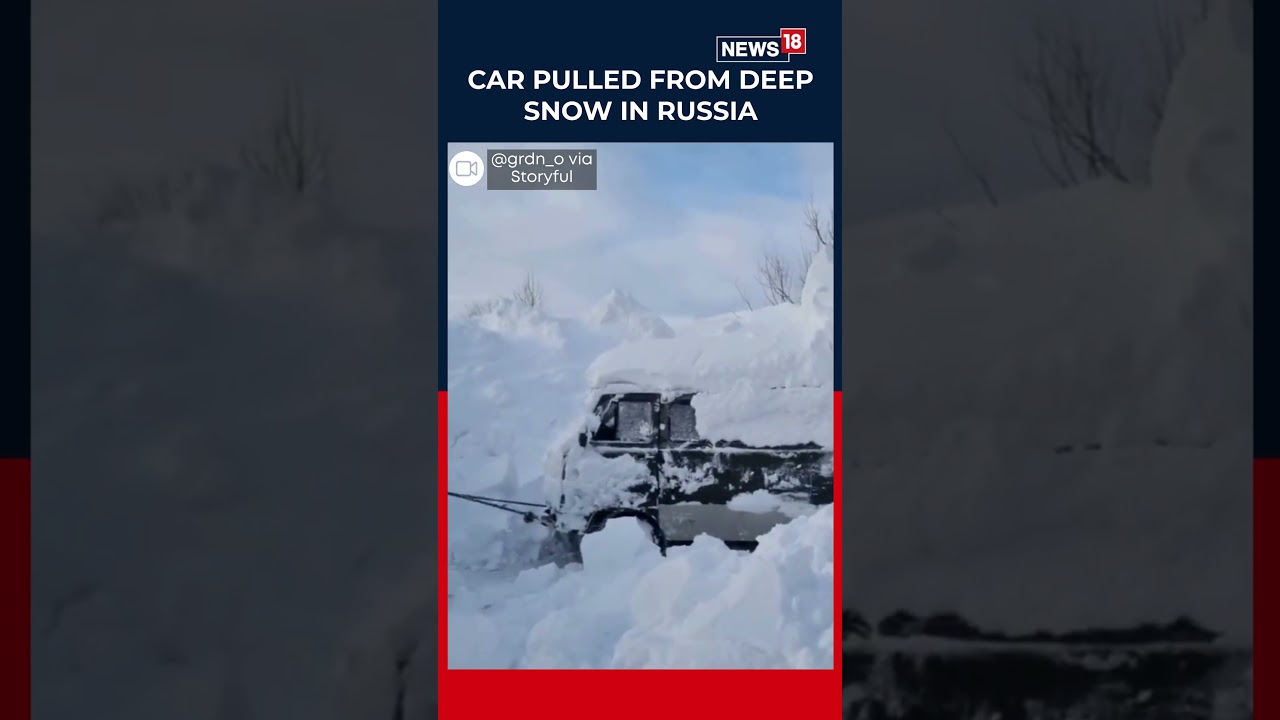 Viral: Car Pulled From Deep Snow in Russia&rsquo;s Kamchatka as State of Emergency Declared | N18S