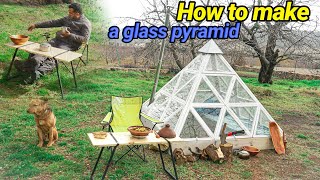 Make your own camping glass pyramid⛰🏕هرم زجاجي للتخييم by Mr b z q 2,455 views 2 years ago 30 minutes