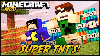 Minecraft Mod: SUPER TNT'S! (Dinamites e TNT's Especiais // Too Much TNT Mod)