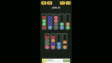 Ball Sort Puzzle || Level 33 || Walkthrough  IOS   Android