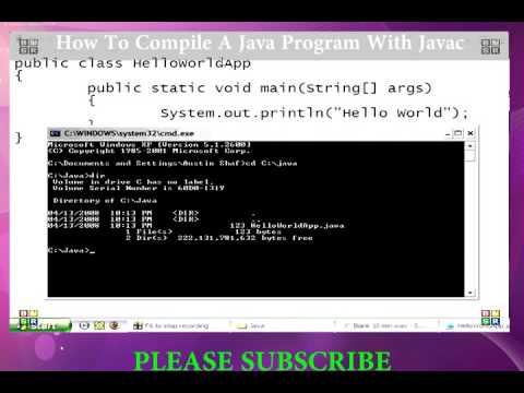 Compile A Java Program With Javac
