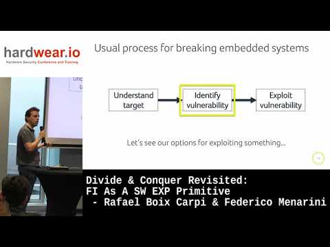 Hardwear.io NL 2021: Divide & Conquer Revisited: FI As A SW EXP Primitive by Rafael and Federico
