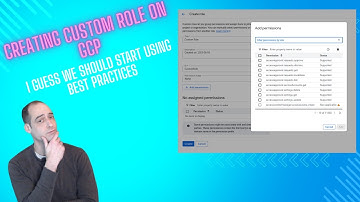 Creating a Custom Role on GCP through the GCP Console UI