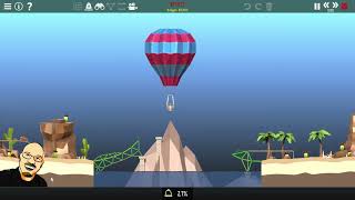 Poly Bridge 2: Level 4-08 Thread the Needle - A mathematician builds a cheap bridge