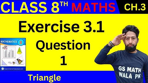 Class 8 Math Chapter 3 Exercise 3.1 Q.1 | class 8 math exercise 3.1 | 8 class math ex 3.1
