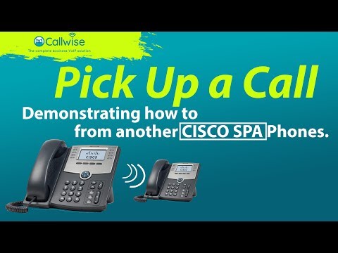 Demonstrating How To Pick Up A Call From Another CISCO SPA Handset | Callwise