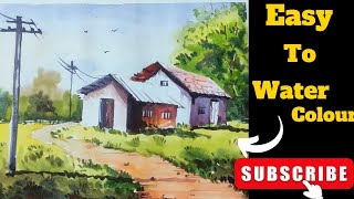 Easy to watercolor painting #watercolor #art#how to make Easy watercolor painting #making painting