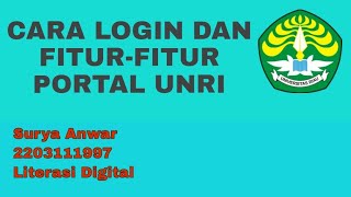 Cara login ke dalam portal UNRI dan fitur-fitur di dalamnya || Tugas Literasi Digital ||