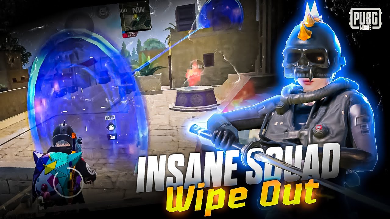 INSANE SQUAD WIPE OUT🔥🔱 1 VS 4 CLUTCHES | IPHONE XR | PUBG MOBILE - YouTube
