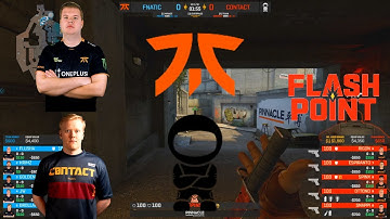 Fnatic vs c0ntact - OVERPASS map 3 - Flashpoint 2 - Upper Bracket xnd CSGO