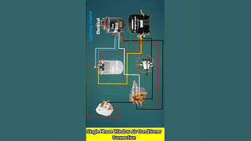 Window AC wiring connection Air conditioner Wiring Diagram #shorts #youtubeshorts #electrical