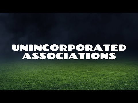 Video: Sino ang mananagot sa isang unincorporated association?