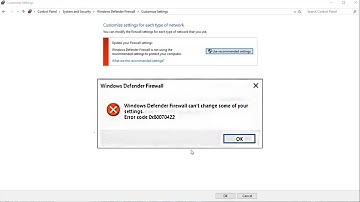 Fixed Windows Firewall Error 0x80070422