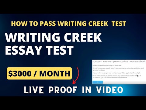 writing creek essay test answers