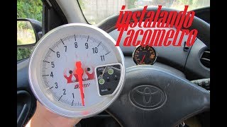 Installing a tachometer and ground wires (finishing the bumper installation) Installing a tachometer and ground wires (finishing the bumper installation)