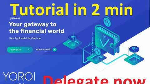 How to delegate ada cardano tutorial english Yoroi easy. Delegate your Ada easy today #cardano #ada