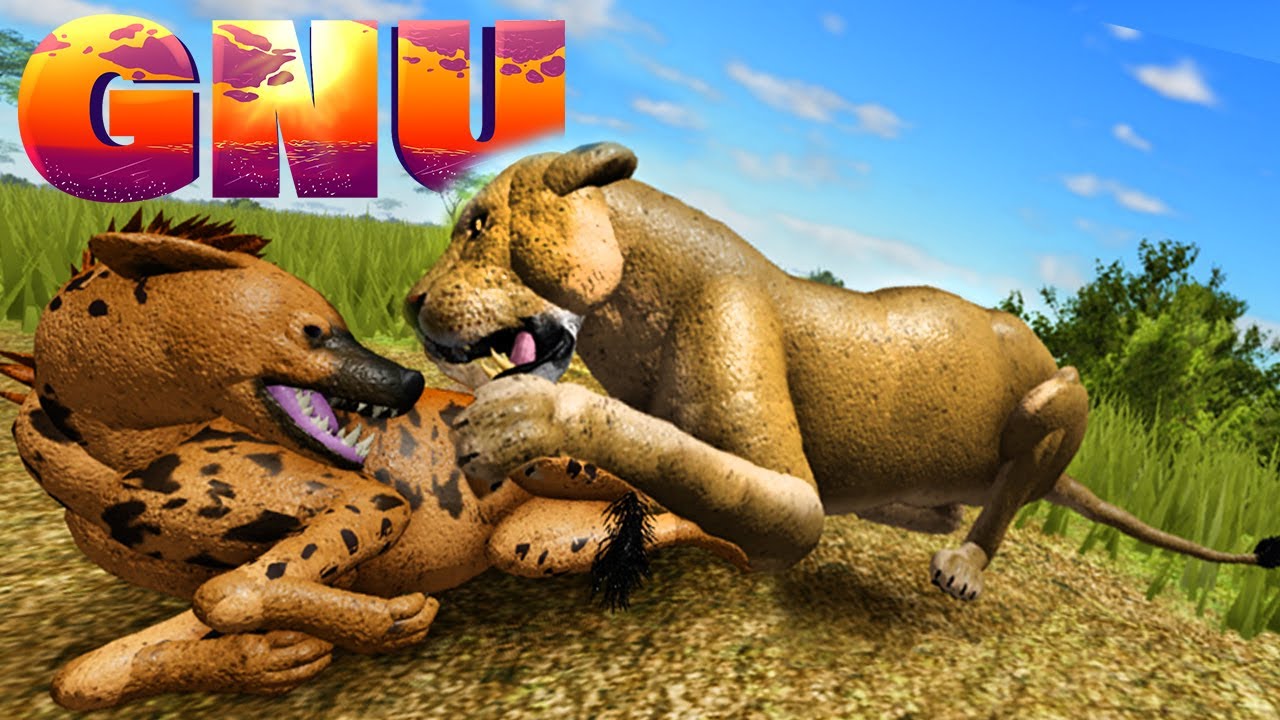 Что нового!!! Львица атакует гиену, сражается с жирафом!!! | Геймплей Wild Savannah 71