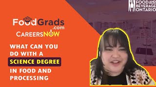 What can you do with a science degree in the food processing industry? screenshot 4