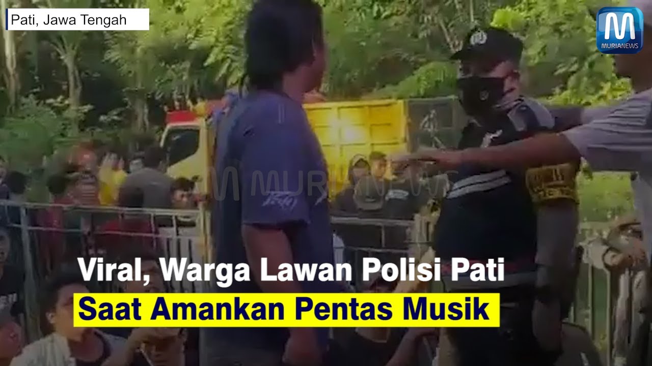 Viral, Warga Lawan Polisi Pati Saat Amankan Pentas Musik